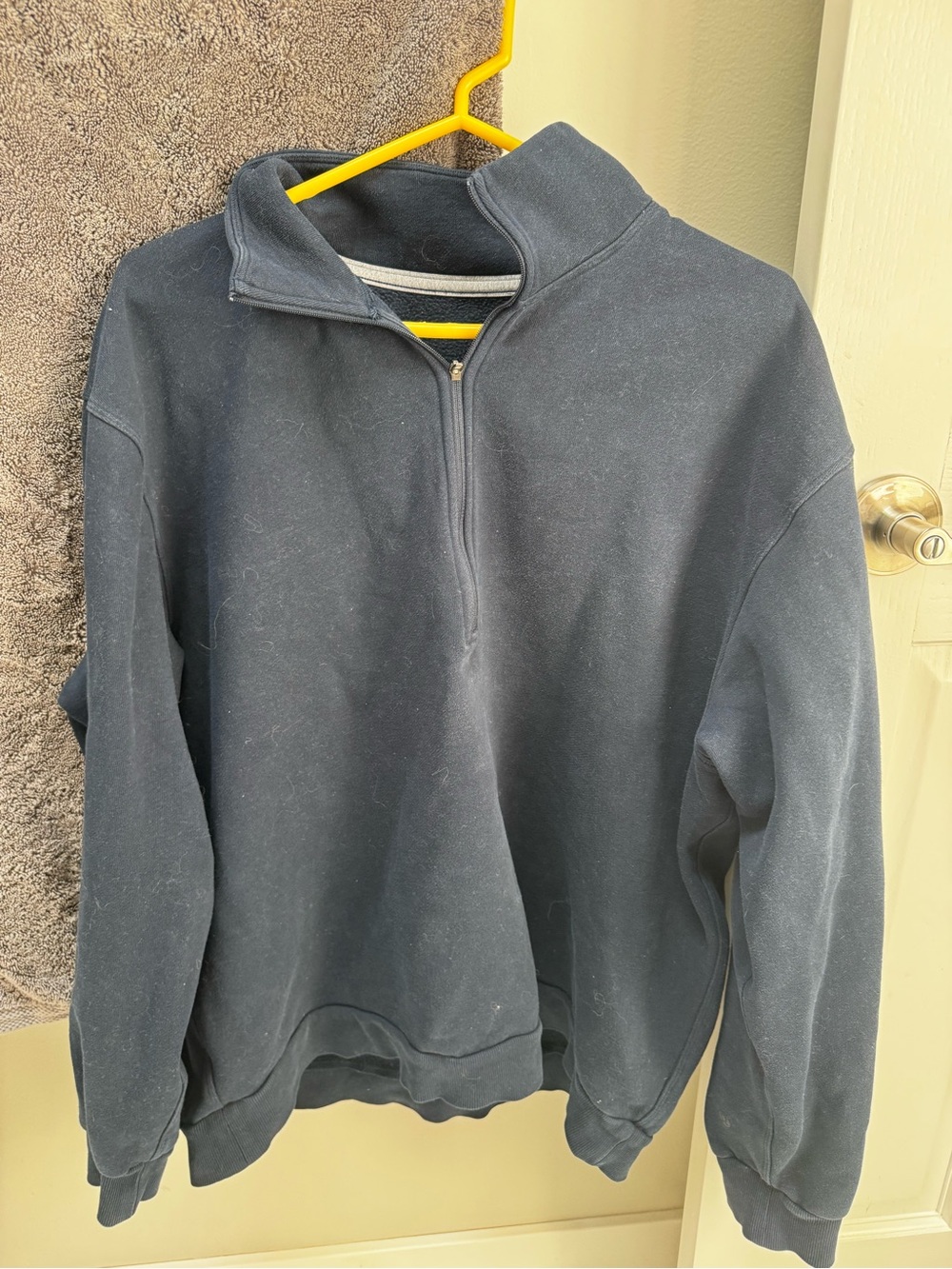 Women’s Lululemon Quarter-Zip Pullover Sweater - navy